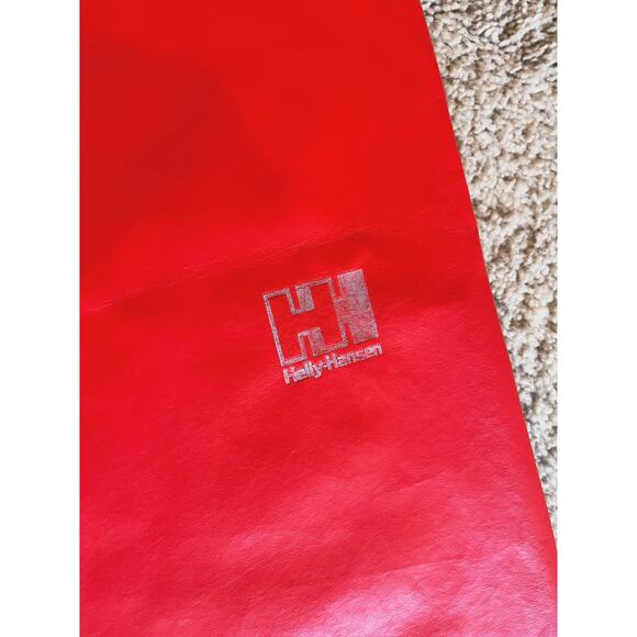Helly Hansen Unisex Red Soft shell faux leather Pants Vintage Utility Ski Retro - Picture 4 of 9